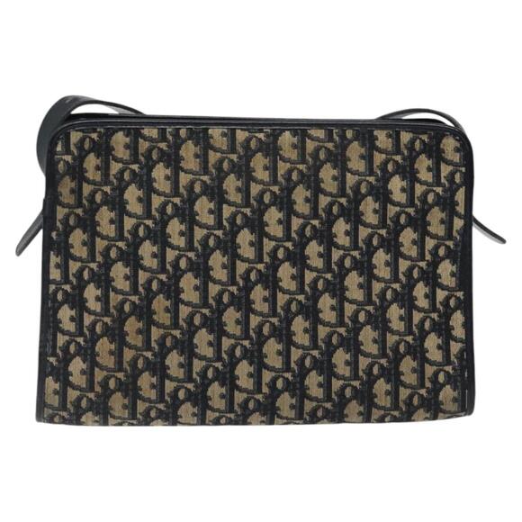 DIOR Trotter Canvas Shoulder Bag Navy - Picture 3 of 12